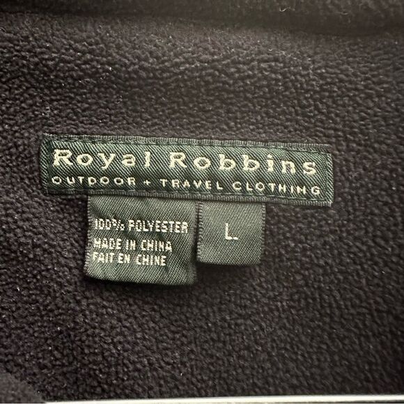 Royal Robbins Heather Blue 1/4 Zip Outdoor Adventure Top in Size Large - Picture 2 of 4